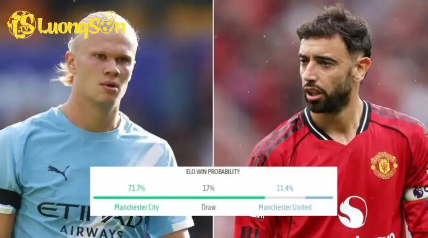 Man City được dự đoán có 71,7% cơ hội giành chiến thắng trước MU Man City được dự đoán có 71,7% cơ hội giành chiến thắng trước MU